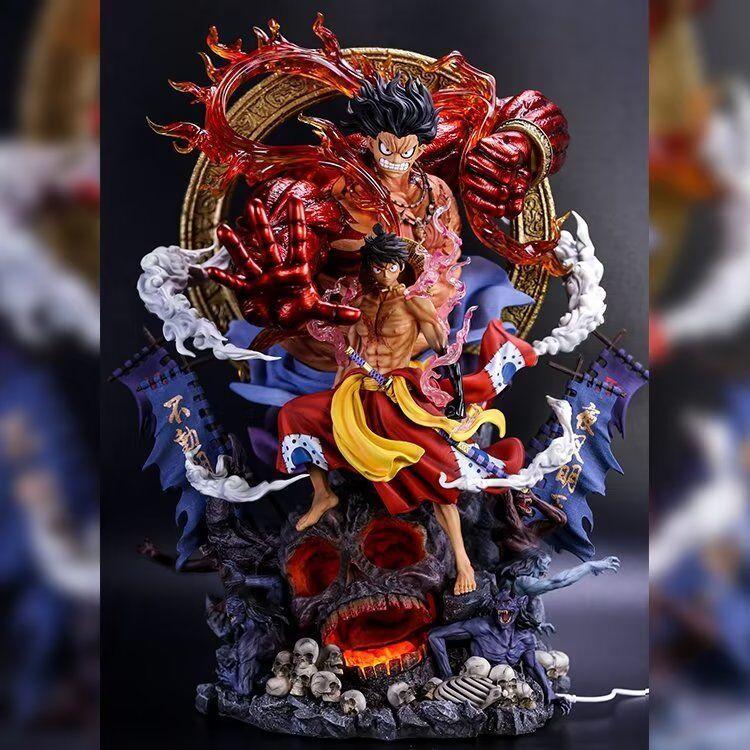 Mô Hình Luffy Gear 4 Đảo Quỷ Onigashima 33Cm 2.8KG Mô hình One Piece Cao Cấp, Figure Mô Hình Anmie One Piece Luffy Vua H