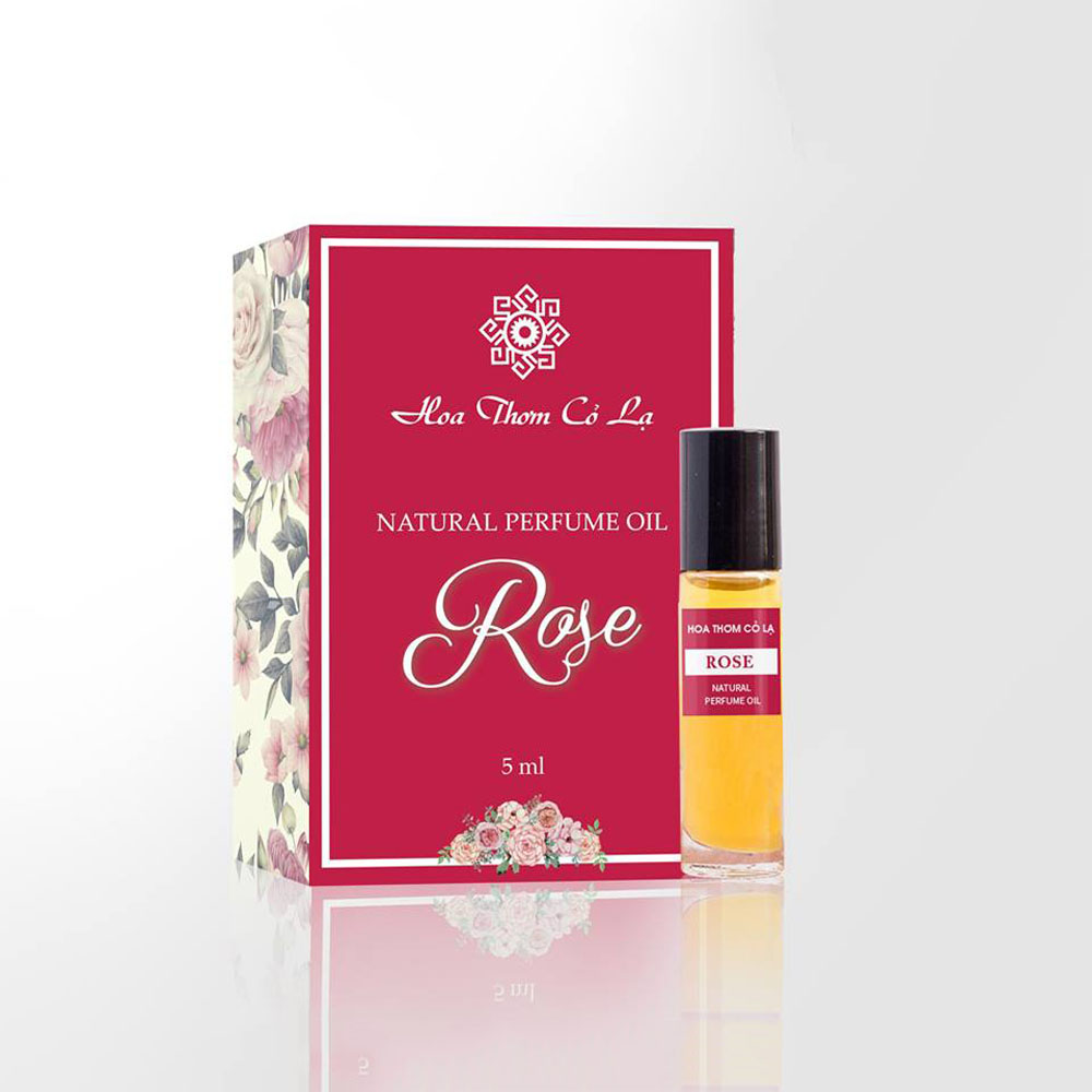 Tinh dầu nước hoa hồng - Rose Perfume Oil | Sản phẩm hữu cơ, có giấy COA, chứng nhận, mùi nước hoa hồng truyền thống