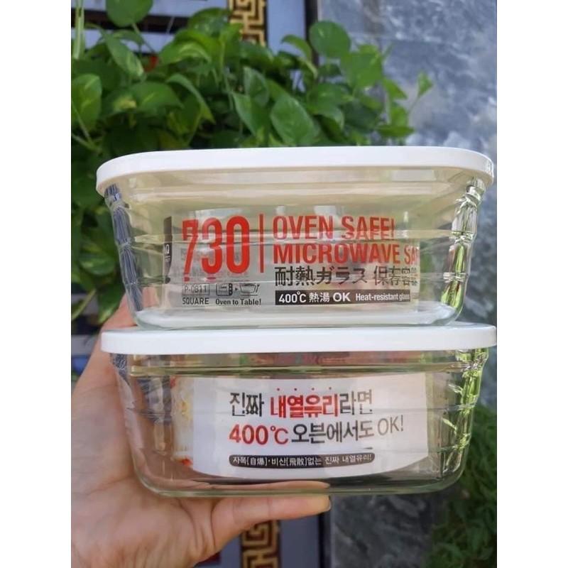 Hộp thuỷ tinh cao cấp chịu nhiệt 730ml hàng P&Q Easy Seal Container