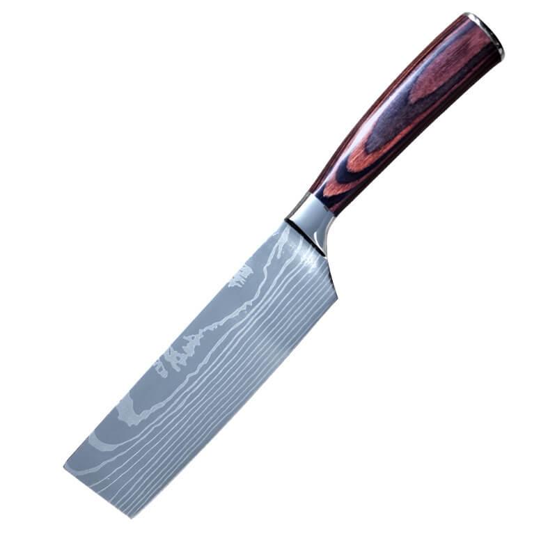 DAO - DAO BẾP NHẬT BẢN USUBA THÉP DAMASCUS MÃ A22 DT125 nt topcoomshop vn