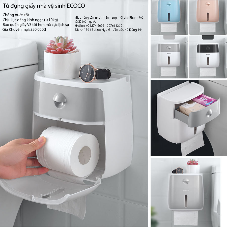 Hộp đựng khăn giấy treo tường tiện ích
