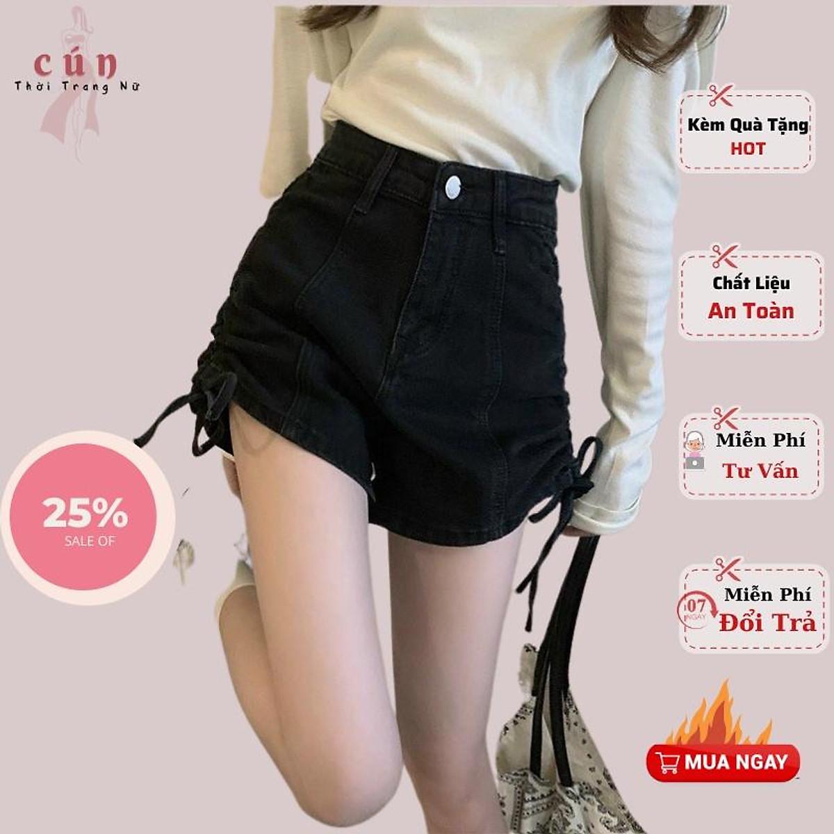 Quần short nữ rút dây 2 hông cạp cao tôn dáng alohaHàng đẹp, đường may sắc nét, Thiết kế hiện đại, trẻ trung, năng động