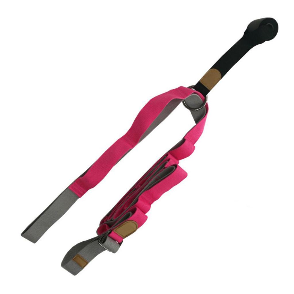 Door Leg Stretcher Yoga Dance Ballet Stretch Strap Training Belt Pink