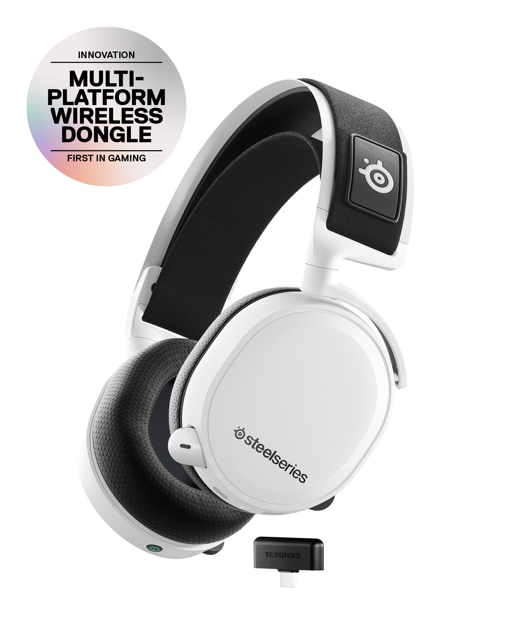 Tai Nghe Steelseries Arctis 7+ (Wireless | 7.1 | USB-C)_Mới, hàng chính hãng