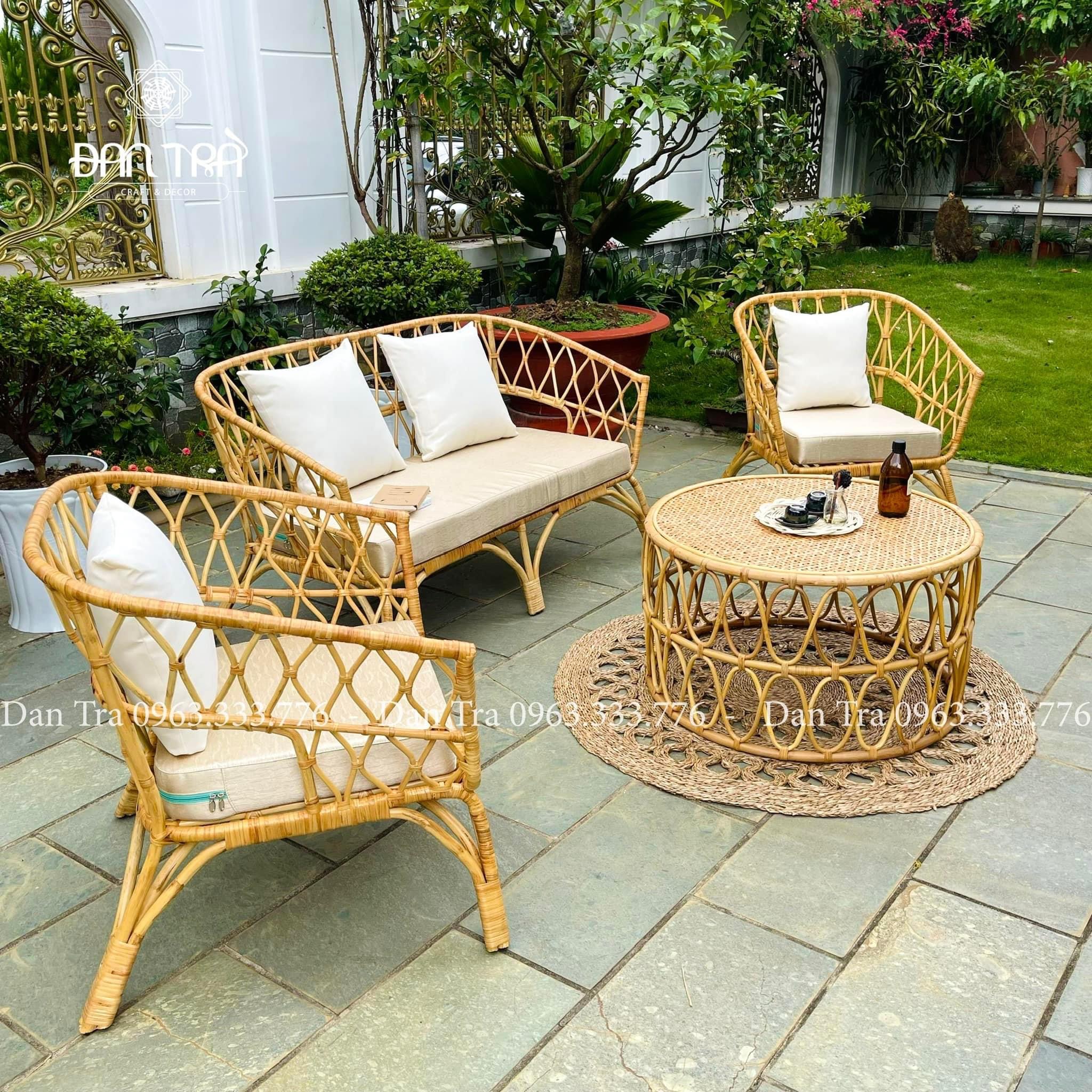 [GIÁ TẠI XƯỞNG] Ghế Đơn Tay Bè Cổ Điển - Ghế Mây Classic ĐAN TRÀ - Bàn Ghế Mây Tre Coffee