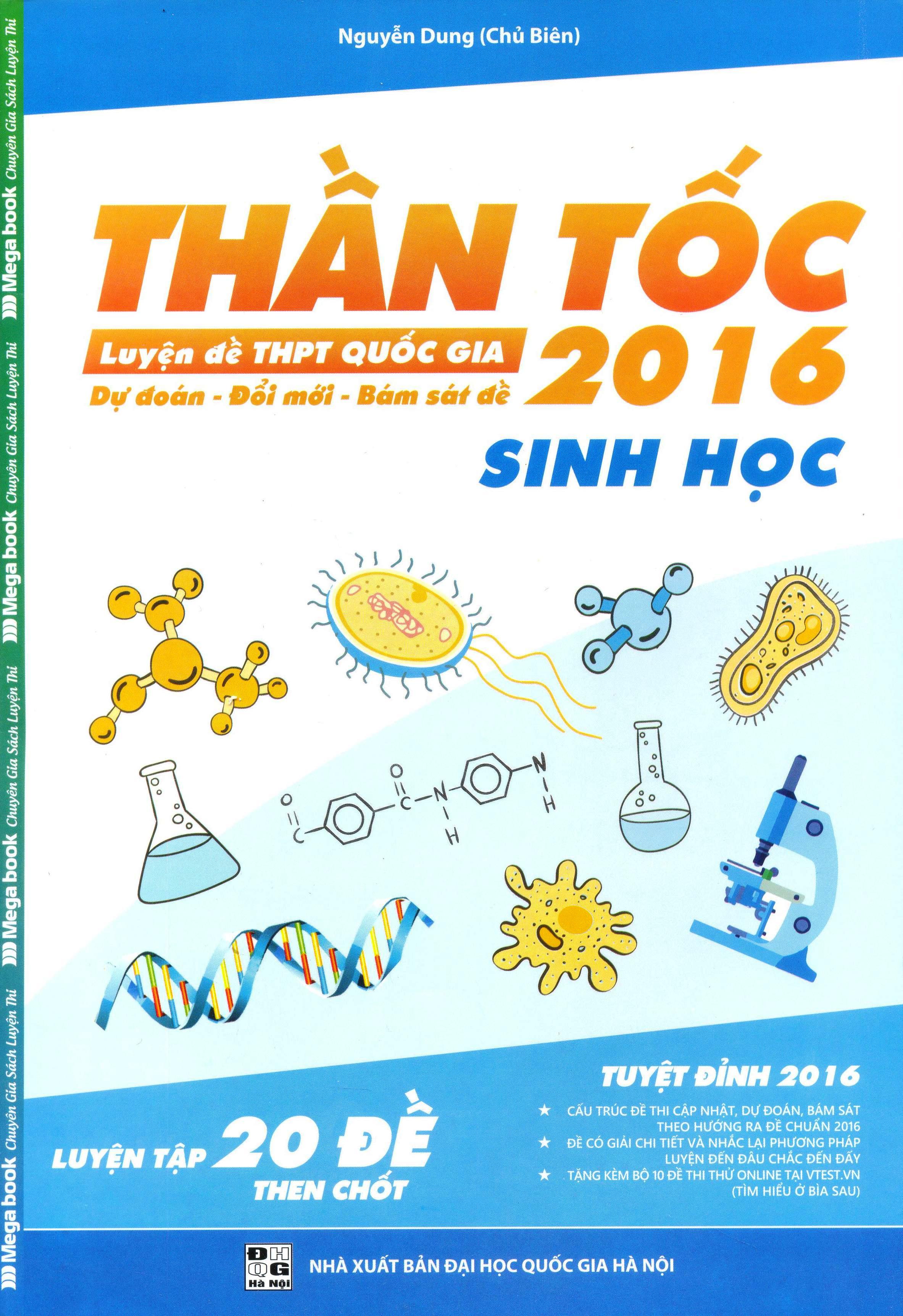 Thần Tốc Luyện Đề THPT Quốc Gia 2016 – Môn Sinh Học