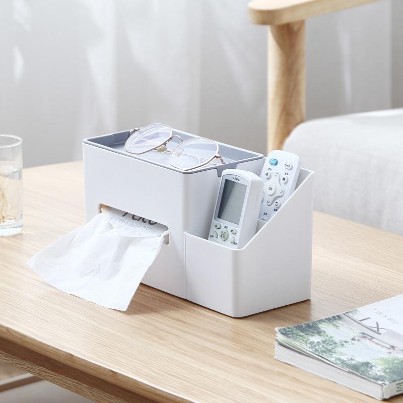 Hộp Đựng Khăn Giấy/Điện Thoại/Điều Khiển Từ Xa Để Bàn Đa Năng Sáng Tạo