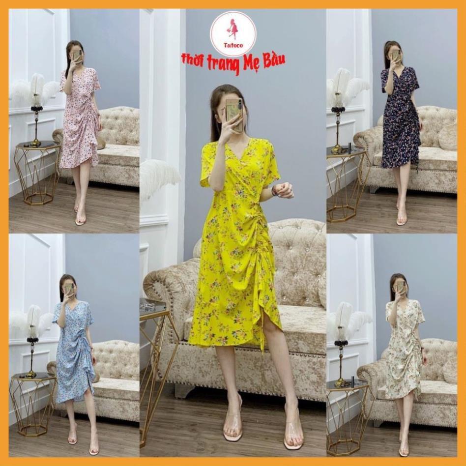 đầm bầu công sở hoa nhí New 5 màu (hình thật) (shop Tatoco