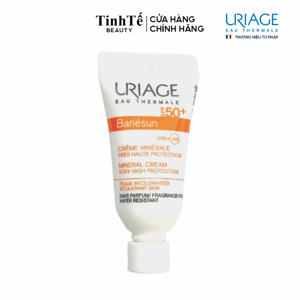 Kem Chống Nắng Vật Lý Uriage Bariésun Spf50+ Crème Minérale 3ml