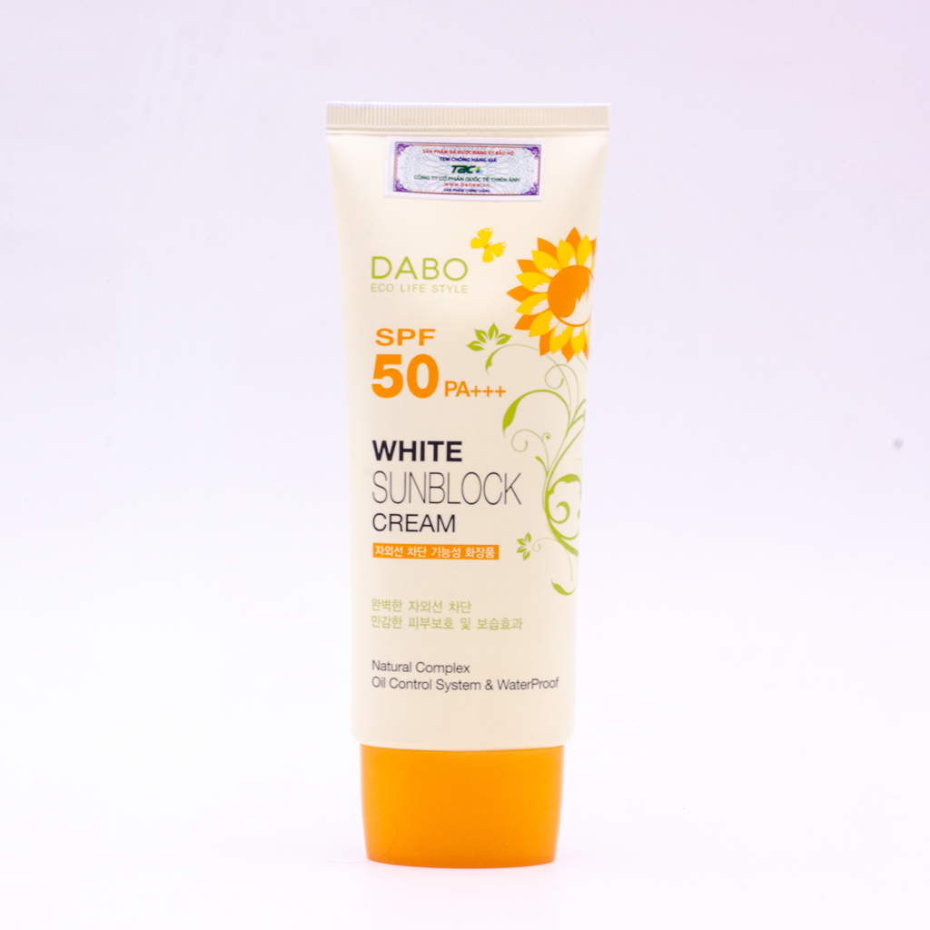 Kem chống nắng Hàn Quốc cao cấp Dabo White Sunblock Cream SPF 50 PA+++ (70ml)