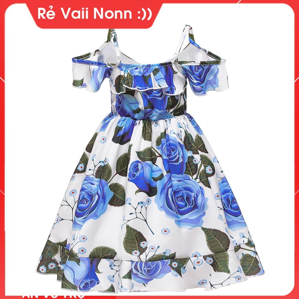 Đầm trễ vai bé gái- đầm dự tiệc cho bé gái- đầm công chúa cho bé- đảm bảo hàng đúng như mô tẩ