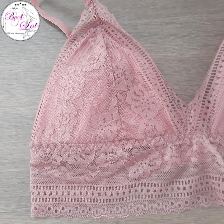 Áo Lót Bralette Ren Đệm Mỏng Không Gọng Xuất Nhật