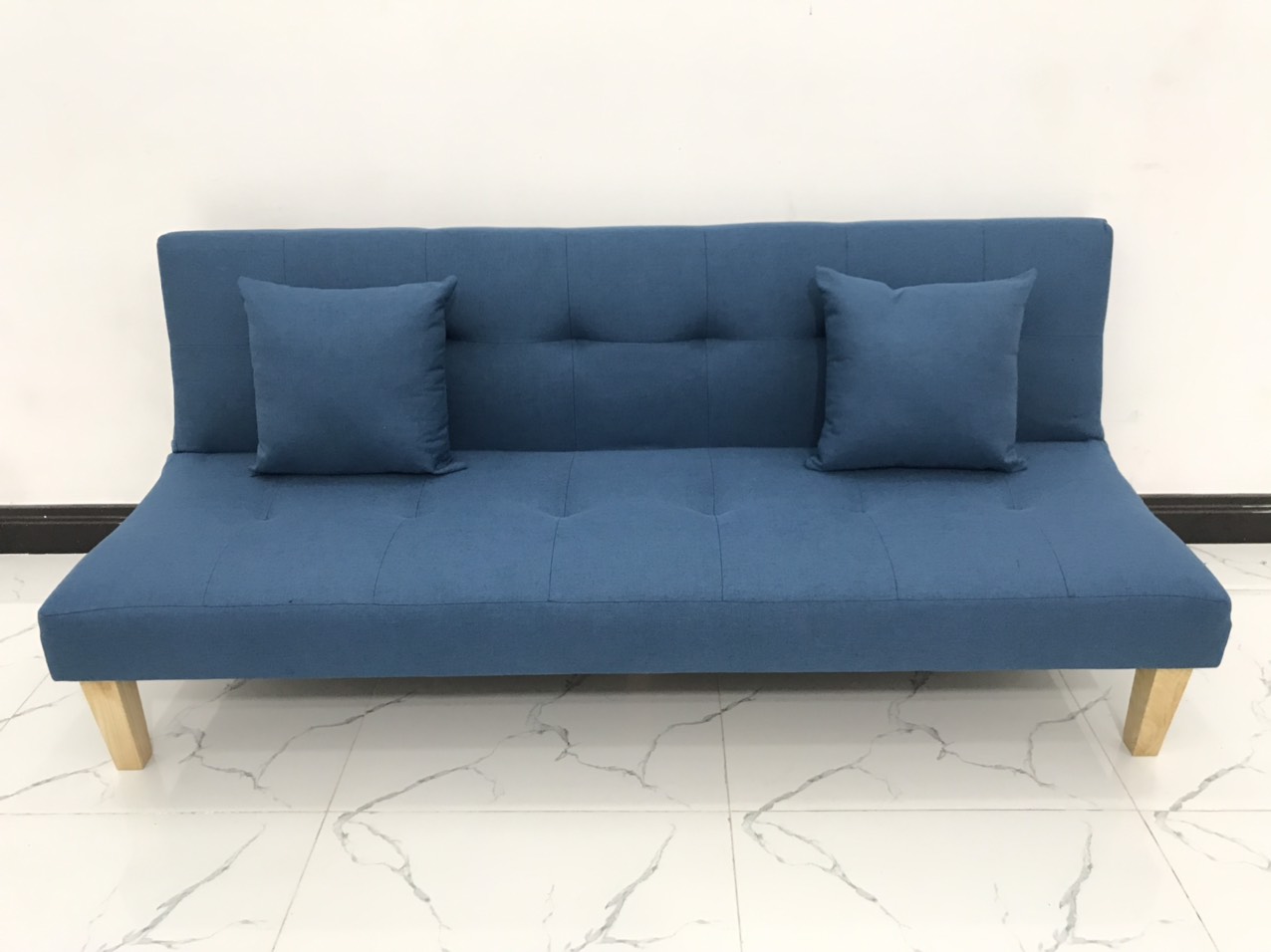 Ghế sofa giường nằm xanh dương nhiều kích cỡ