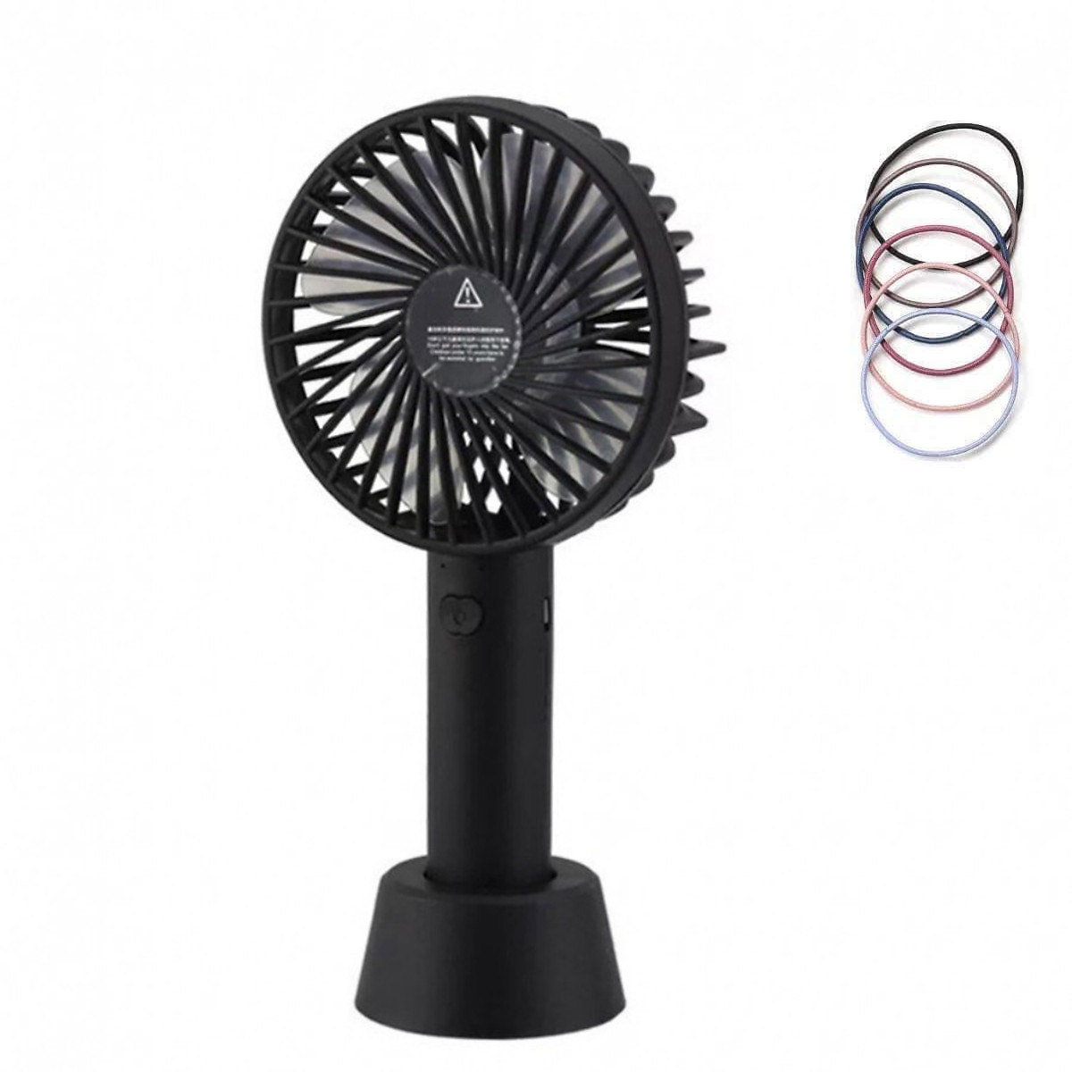 Quạt Cầm Tay Nhỏ Gọn, Tốc Độ Quạt Nhanh, Tiết Kiệm Pin Thuận Tiện Để Đi Học, Làm Việc và Đi Du Lịch + Tặng Kèm Dây Chun Buộc Tóc