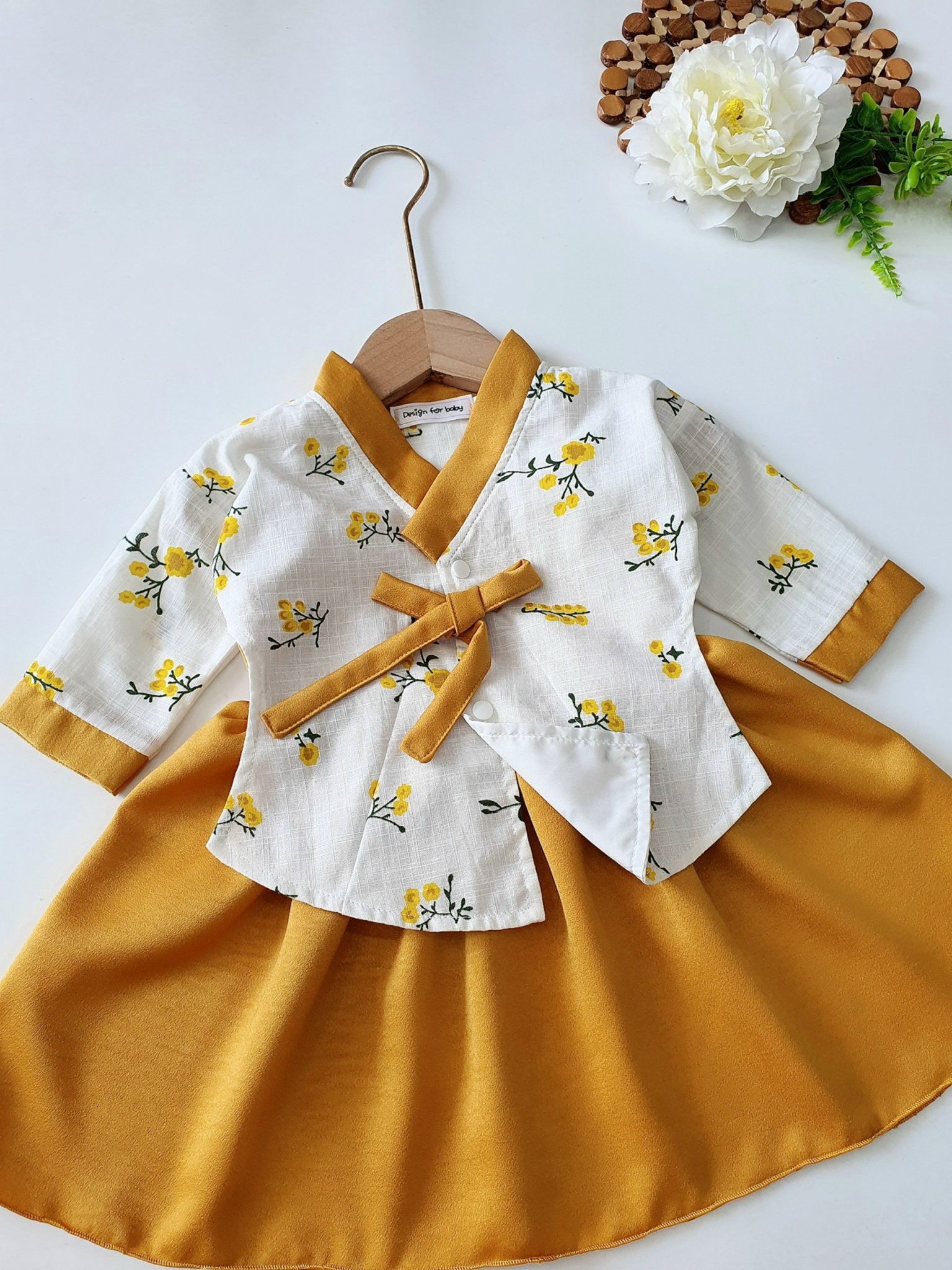 [4-18kg] Váy Hanbok Rời NHÍM XÙ KIDS Cho Bé Gái 1 Tuổi Đến 5 Tuổi Chất Lụa Ướt Phối Linen Bột - V066