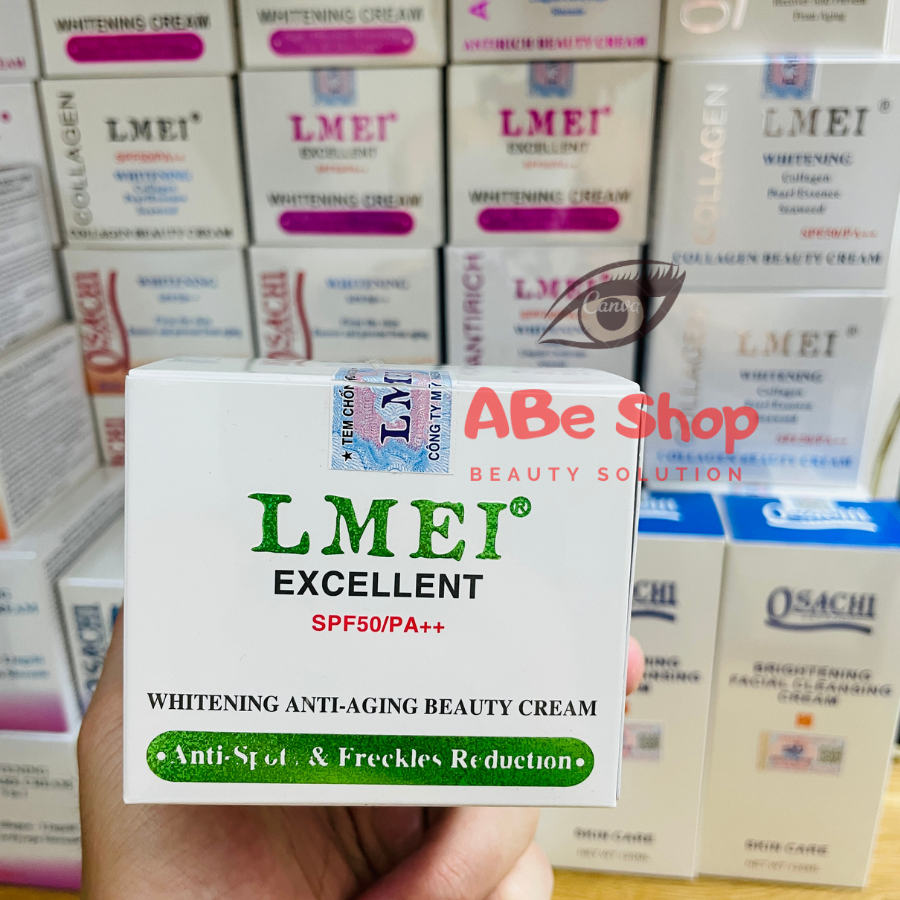 KEM LMEI XANH - LMEI WHITENING ANTI-AGING BEAUTY CREAM 20G