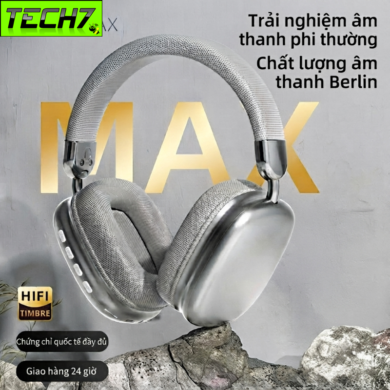 Tai Nghe Không dây WH35 kết nối Bluetooth + dây 3.5mm HiFi chống ồn ANC cho PC Laptop smartphone -Hàng nhập khẩu