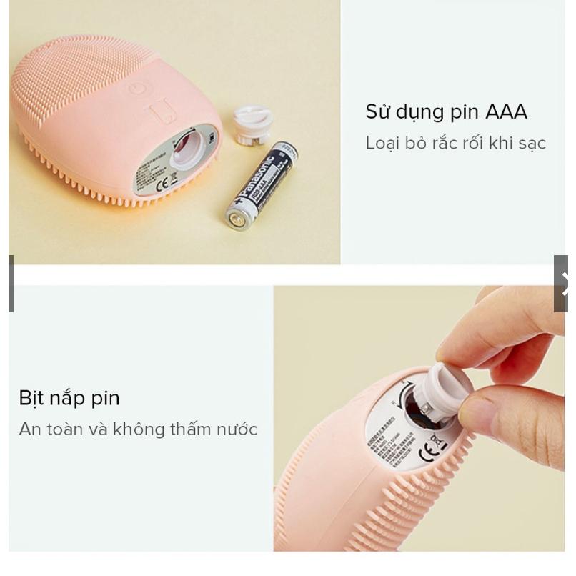 Máy rửa mặt Mini massage Xiaomi Youpin Jordan &amp; Judy NV0001 Cao Cấp Rung Sóng Siêu Âm - Rửa Sạch Sâu Da Mặt chất lượng