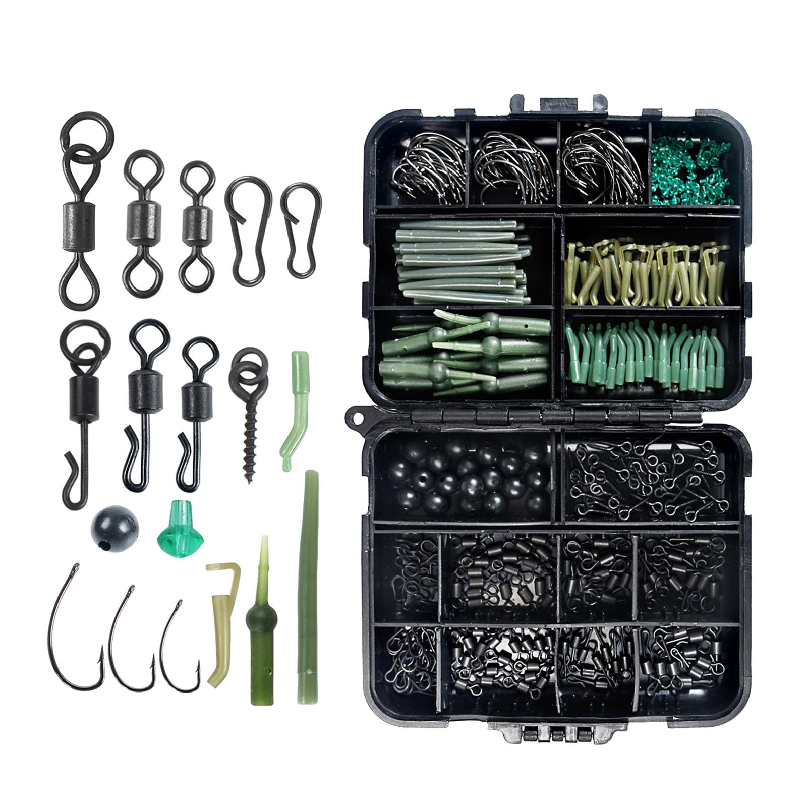 All in   Carp Fishing Tackles Stop Beads Rolling Swivel Screws Snap Clip