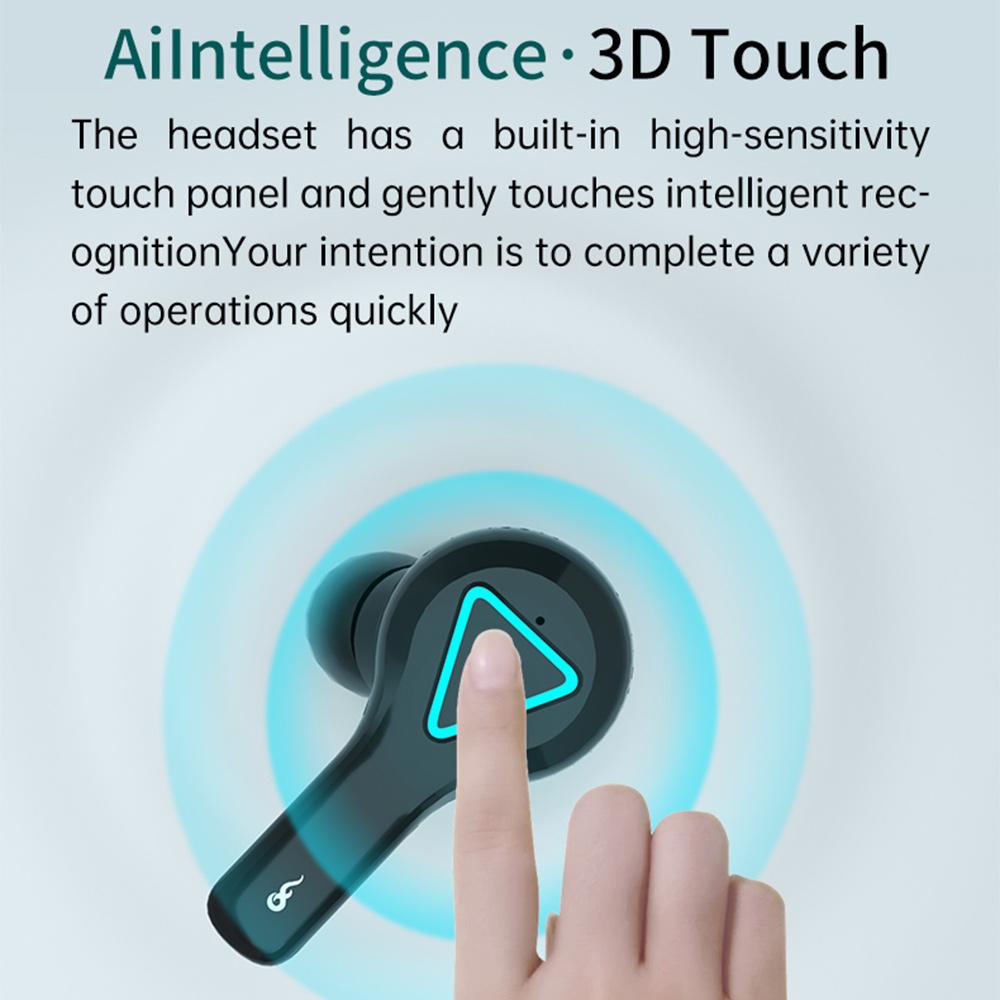 Bluetooth 5.1 TWS Tai Nghe Không Dây Bluetooth 9D Stereo Điều Khiển Cảm Ứng Chống Nước Tai Nghe Nhét Tai Tai Nghe Có Micro