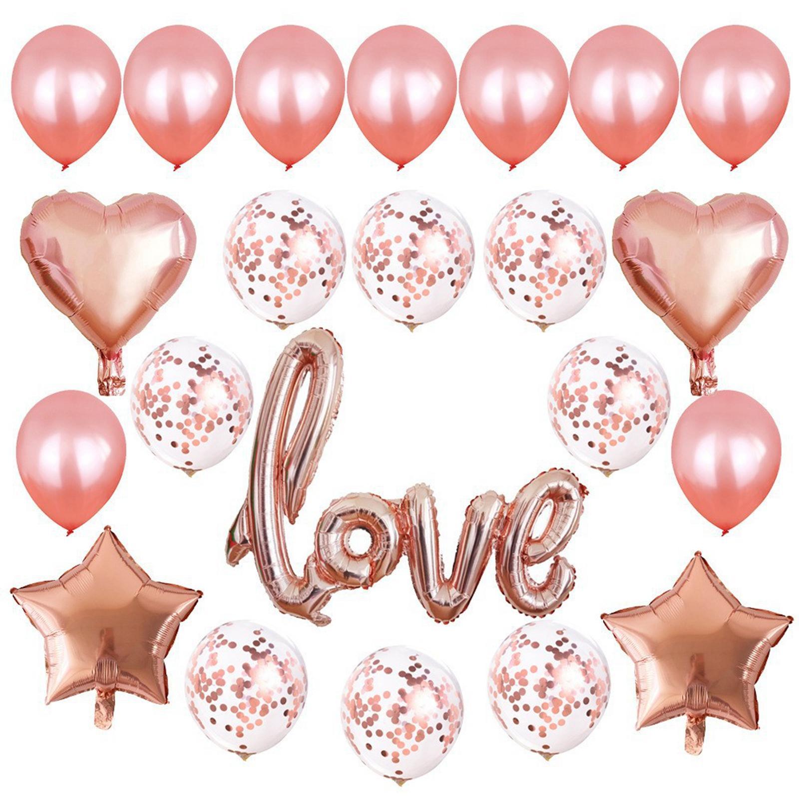 Confetti Latex Balloons W/ Ribbon for Wedding Birthday Party Decoration