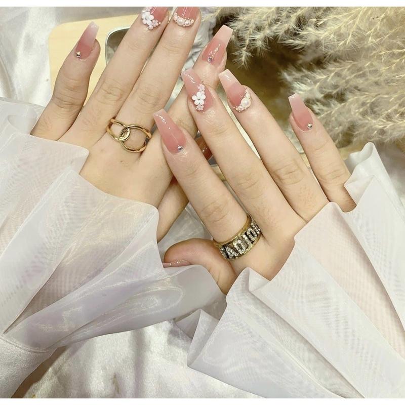 ống tay áo chụp mẫu nail