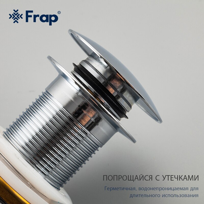 XI PHÔNG THOÁT NƯỚC DẠNG NHẤN CHẬU LAVABO SỨ NHẬP KHẨU NGA FRAP F65 + F80