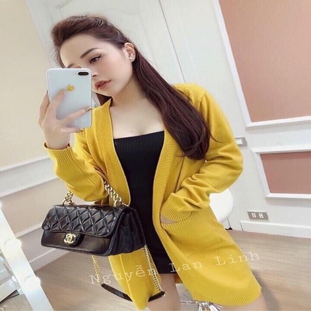 Áo khoác len dáng dài nữ A421