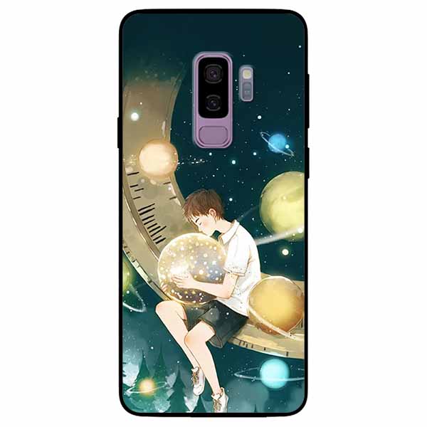 Ốp lưng dành cho Samsung S9 Plus mẫu Cậu Bé Ôm Trăng