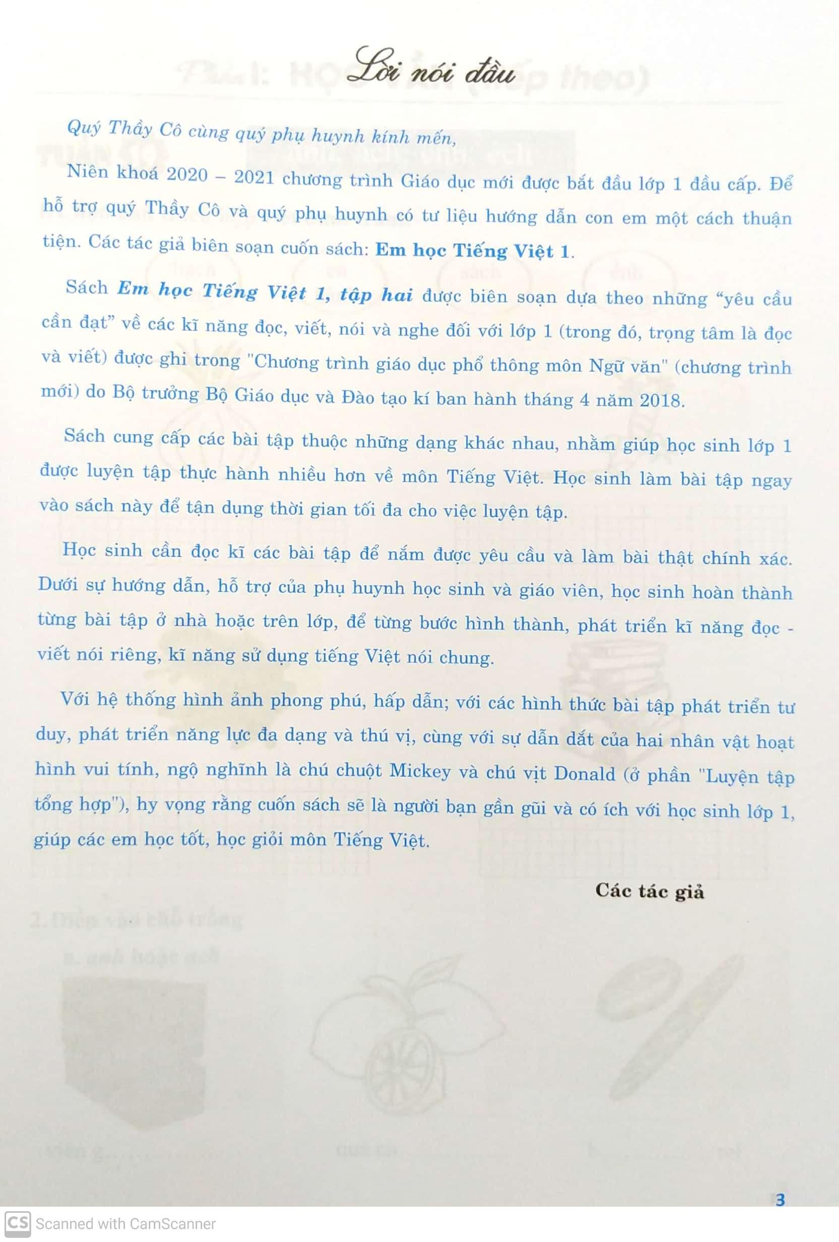 Em Học Tiếng Việt 1 Tập 2