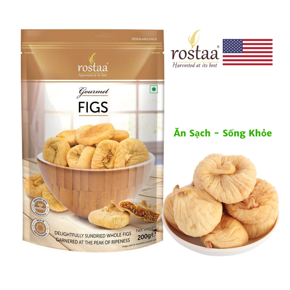 Quả Sung Mỹ sấy khô - Figs 200gr - Trái cây sấy Rostaa