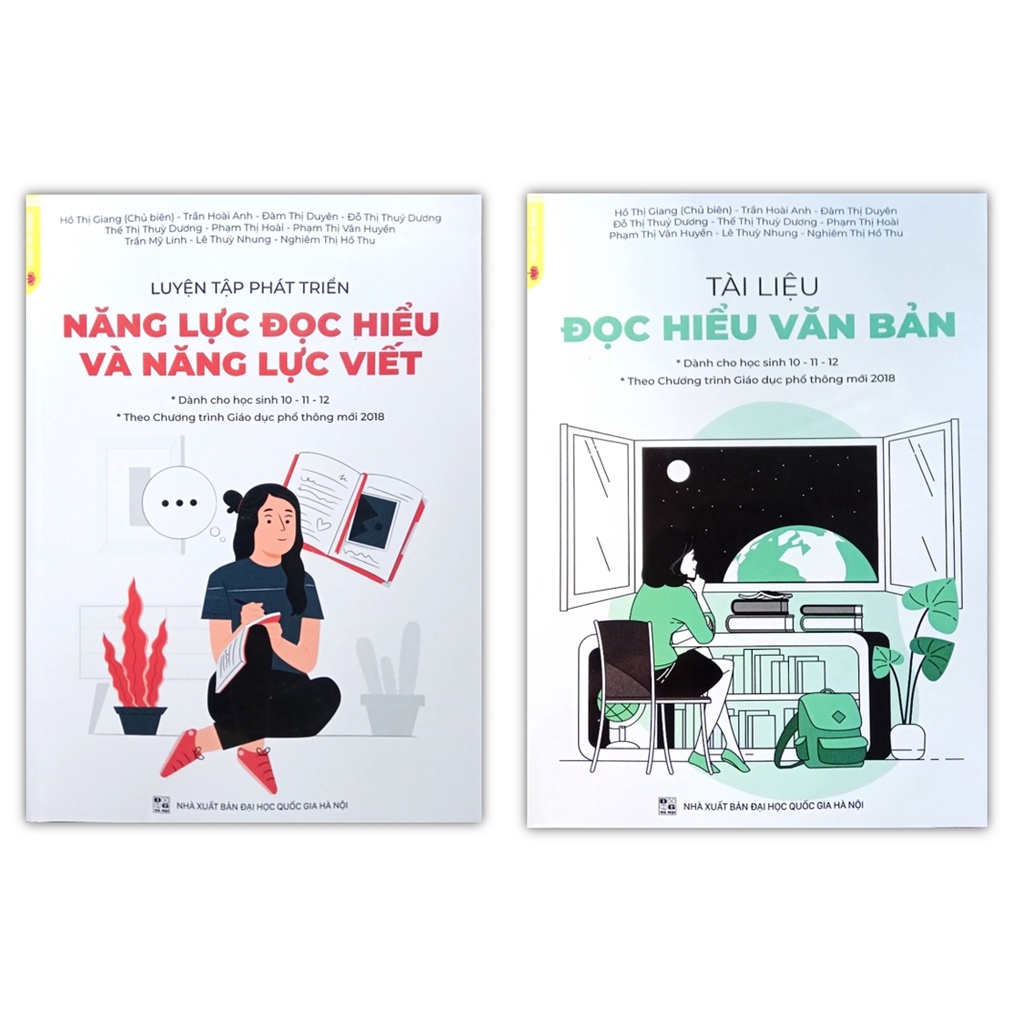 Sách - Combo 2 cuốn Tài Liệu đọc hiểu ngữ văn - luyện tập phát triển năng lực đọc hiểu và năng lực việt