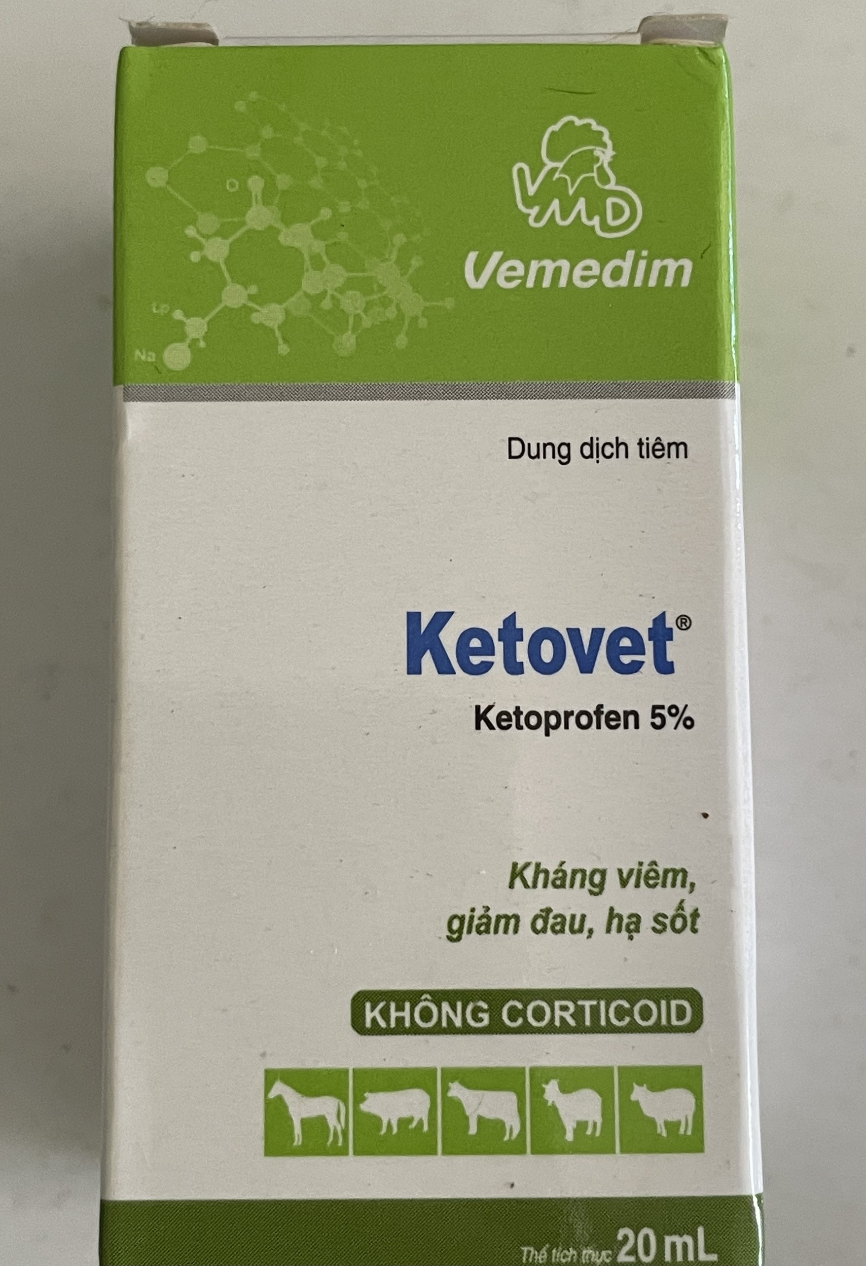 KETOVET 20ML - KHÁNG VIÊM, GIẢM ĐAU, HẠ SỐT