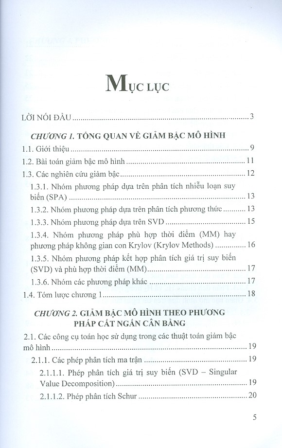 Giảm Bậc Mô Hình Và Ứng Dụng