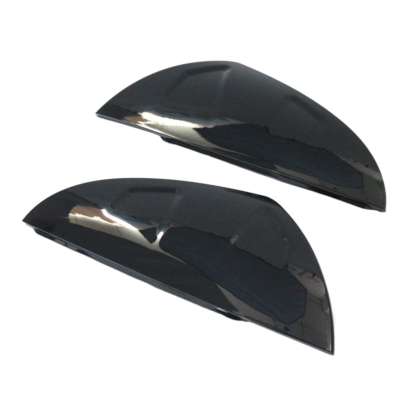 Rearview Mirror Caps Durable Gloss Black