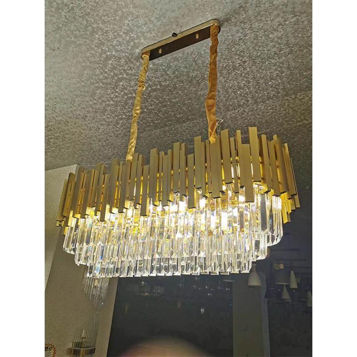 Đèn thả mâm TATOL pha lê kiểu dáng sang trọng trang trí nội thất hiện đại - .