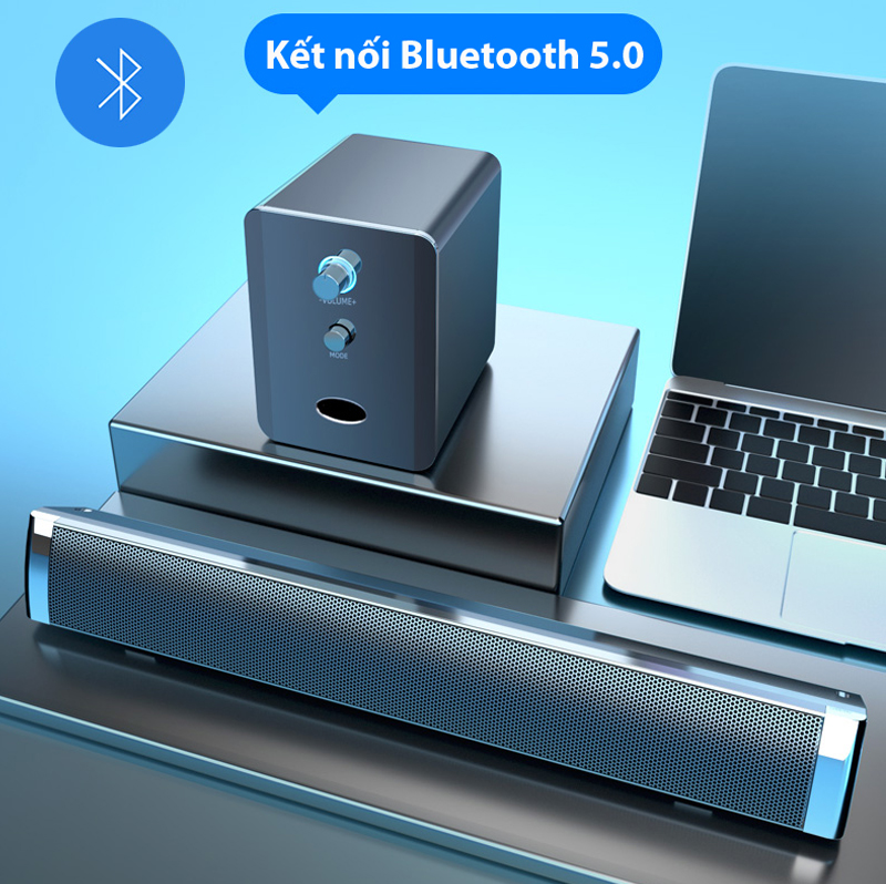 Loa Nghe Nhạc Bluetooth Loa Thanh Gaming Soundbar SADA 236D Kèm Cục BASS Siêu Trầm  Cho Máy Vi Tính PC, Laptop, Tivi