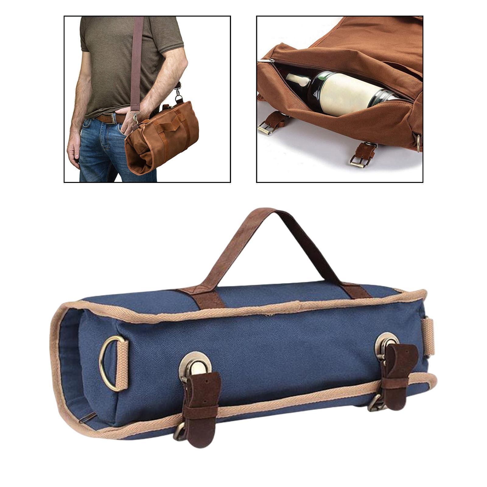 Bartender Bag Portable Canvas Bag Barware Roll Bag Case Bar Accessories