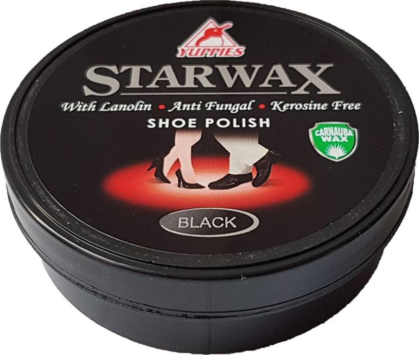 Xi đánh giày đen YUPPIES Star Wax Shoe Polish 48ml-Black (Malaysia)