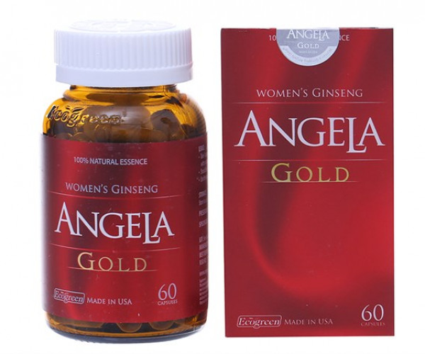 Viên uống ANGELA GOLD -Tăng cường sức khoẻ, sắc đẹp và sinh lý phái nữ hộp 60 Viên không chứa thành phần mầm đậu nành