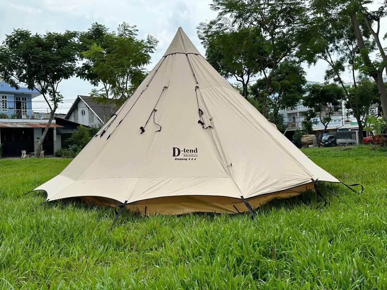 Lều Mông Cổ Glamping 8-12 người (4*4m) D- tend adventure Glamping