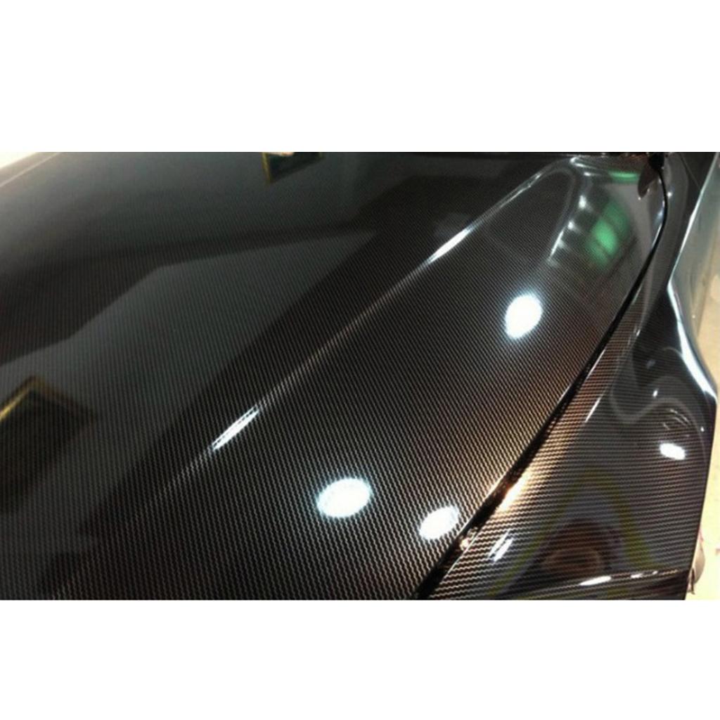 Gloss Black Textured Car Wrap Sheet Protective Film Decal Sticker 50X200cm