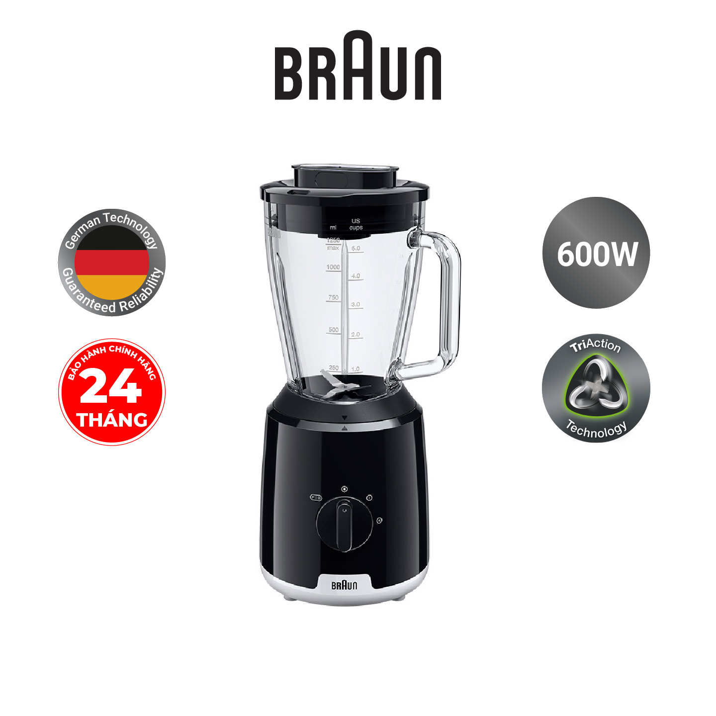 Máy xay sinh tố Braun JB1050BK-Hàng chính hãng