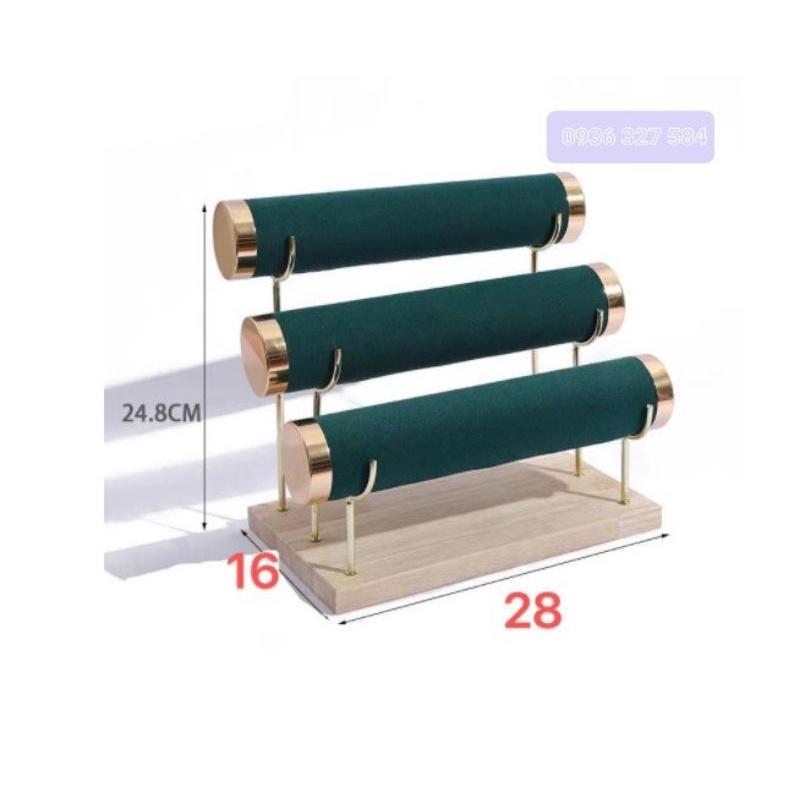 Kệ 3 Tầng Trưng Bày Vòng Tay, Lắc Tay, Đồng Hồ Cao Cấp
