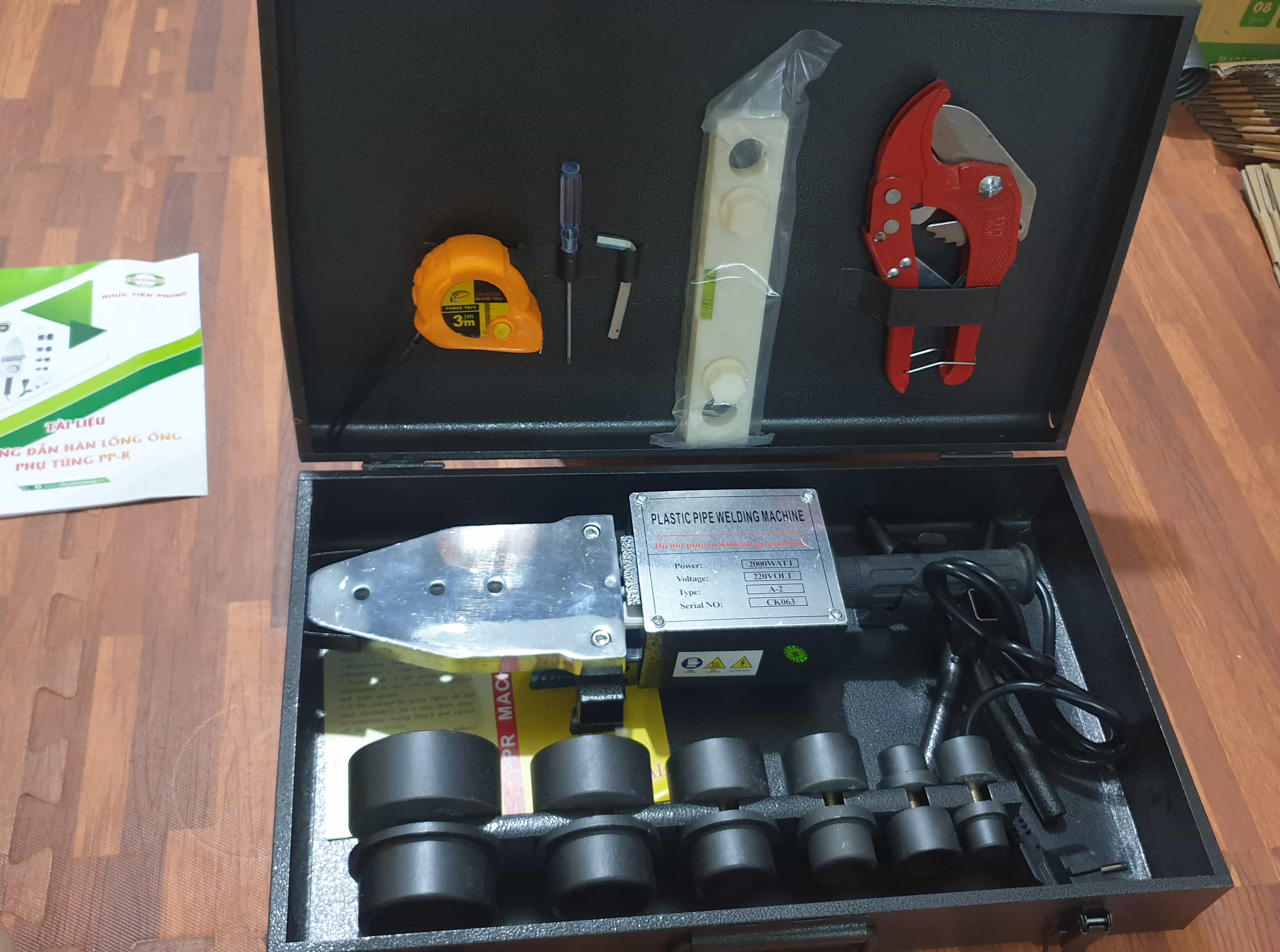 Máy hàn ống nhiệt PPR 2000W D20 - D63 cao cấp