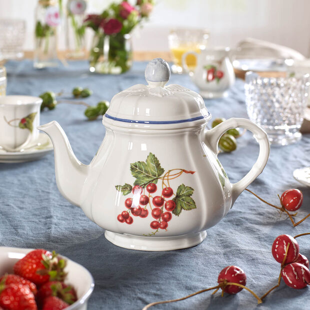 Ấm trà cafe Villeroy &amp; Boch Cottage Kaffeekanne Teekanne 10-1115-0460, dung tích 1 lít Made in Germany Hàng chính hãng