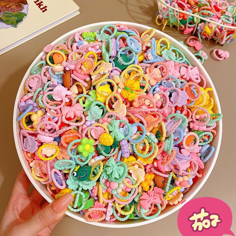 Combo 10 Dây Chun Cột Tóc Nơ Đáng Yêu Cho Bé Hichip -COT9