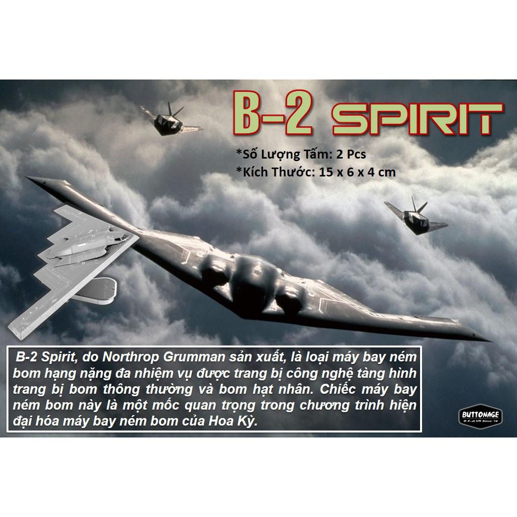 Mô Hình Lắp Ráp 3d Máy bay tàng hình B-2 Spirit
