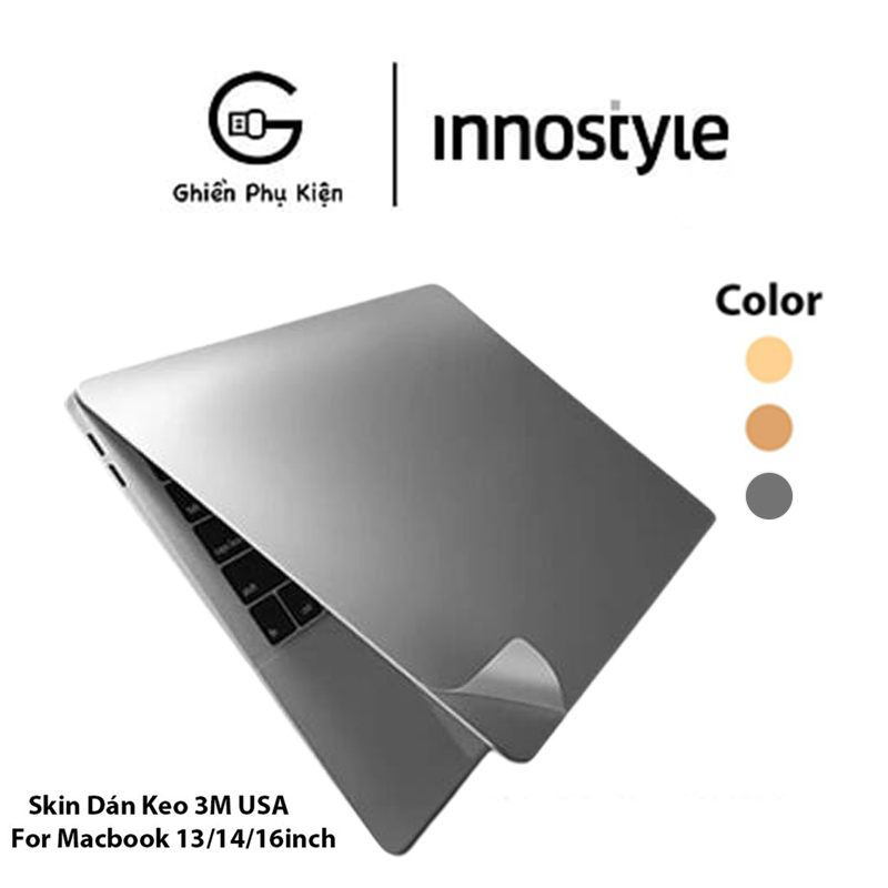 Skin Dán 3M INNOSTYLE USA DIAMOND 6IN1 Cho Macbook 13/14/16inch M1 2020 - 2021 - Hàng Chính Hãng