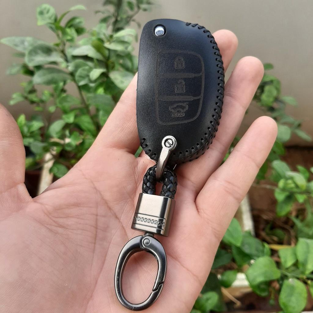 Bao da chìa khoá ô tô hyundai grand i10 bản thiếu, accent đời cũ, solati chìa gập bảo hành 2 năm,
